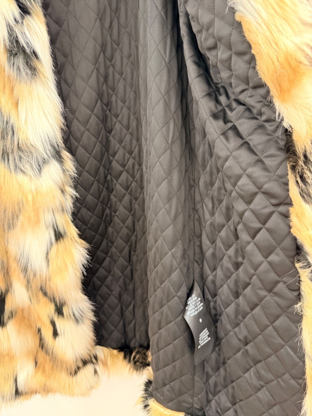 Alice + Olivia Yetta Faux Fur Animal Print Coat NWT Size S - Picture 5 of 7